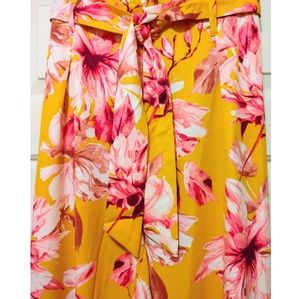 NWT Bold & Vibrant Floral Flowy Pant | Size 18/20